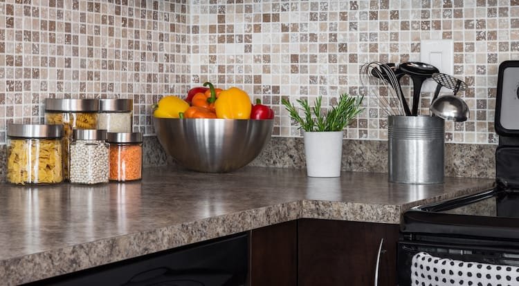 food on modern kitchen countertop