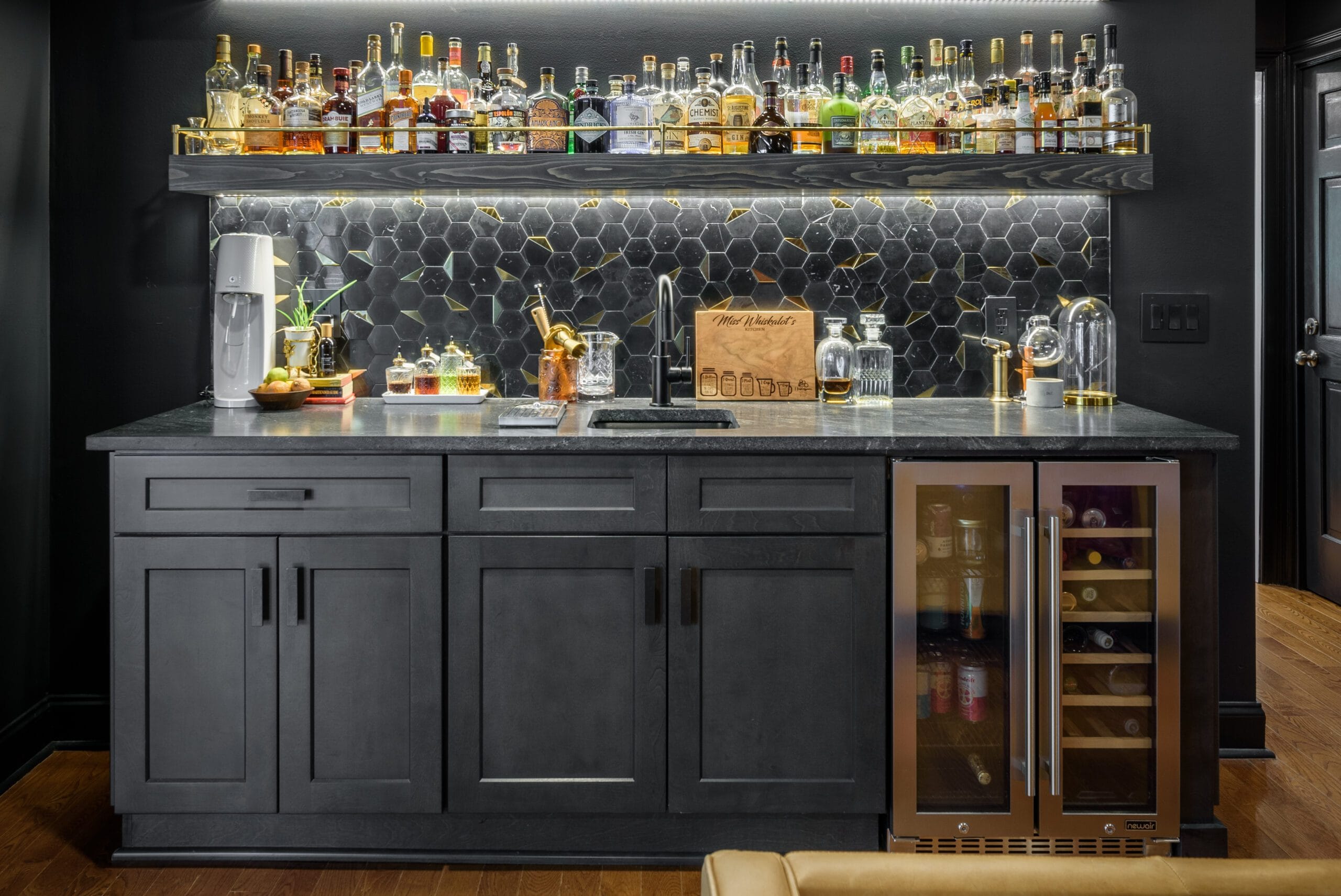 Custom black Quartzite Countertops