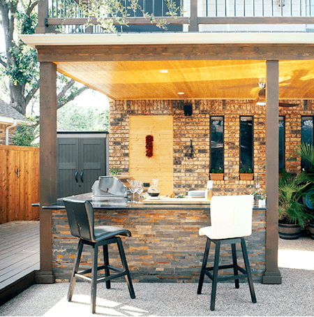 outdoor kitchen bar