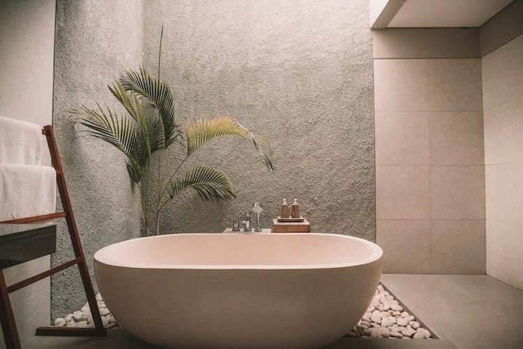 modern cream bathroom