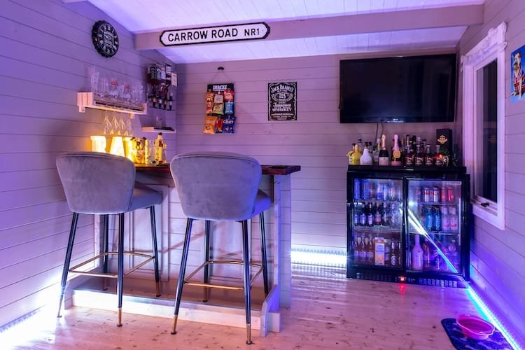 small home bar