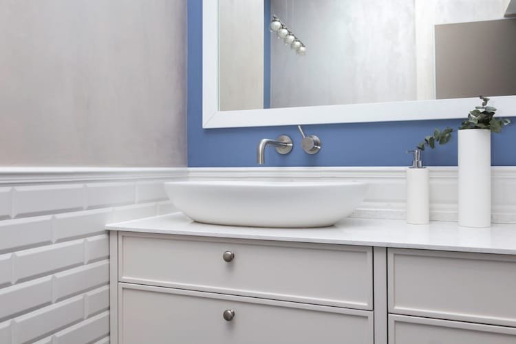 modern bathroom vanity top