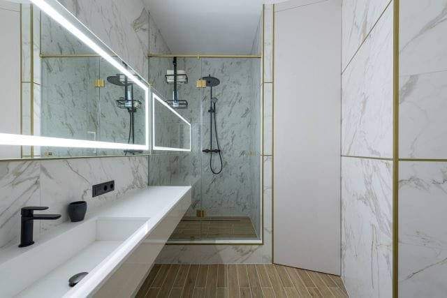 bathroom hotel mixed materials