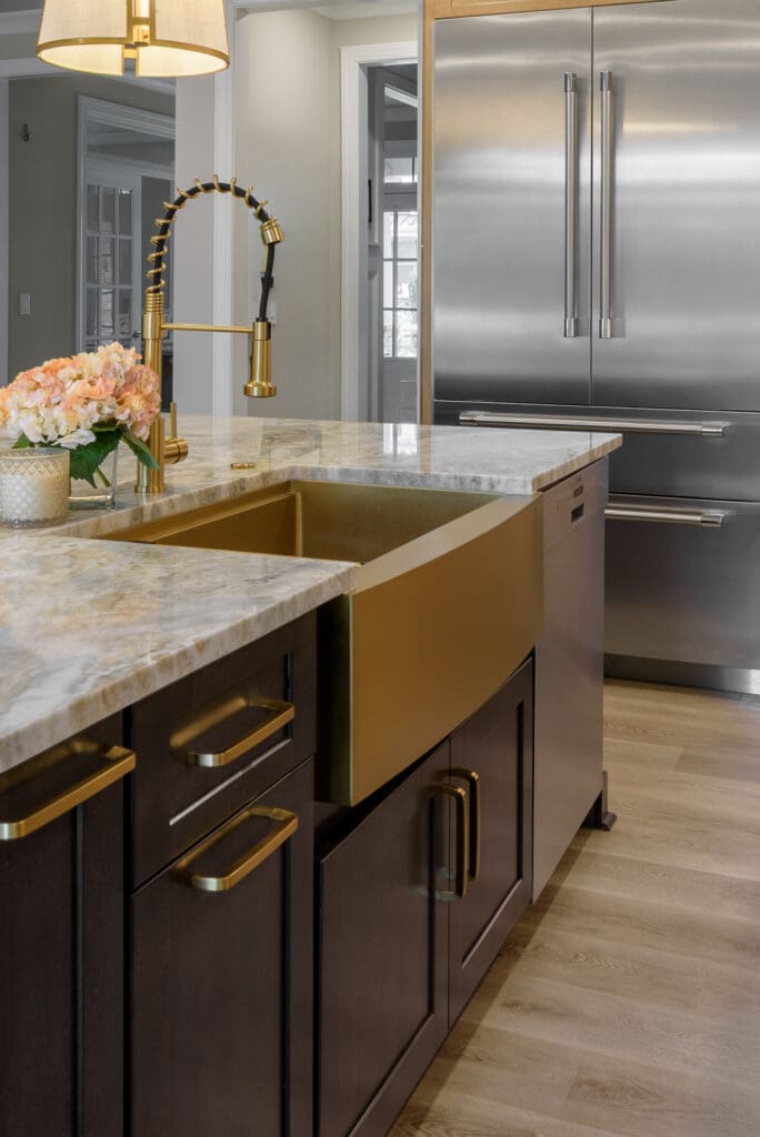 Fantasy Brown Marble Kitchen in Alpharetta