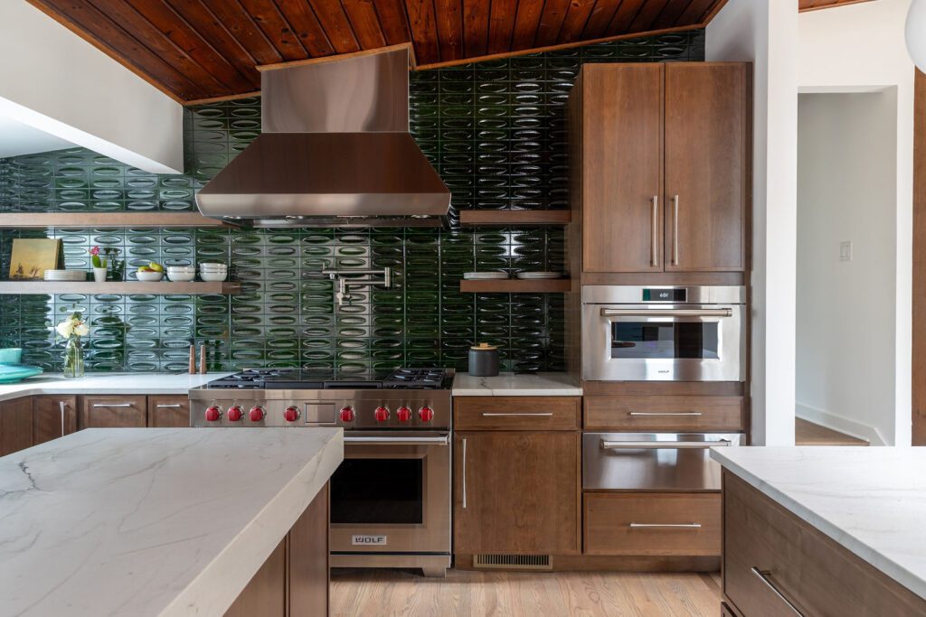Mont Blanc Quartzite kitchen — Sub-Zero integrated, Doraville GA | GMS